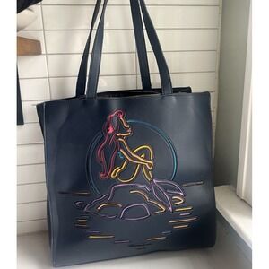 Danielle Nicole Disney Little Mermaid Ariel Over Shoulder Tote Bag Navy